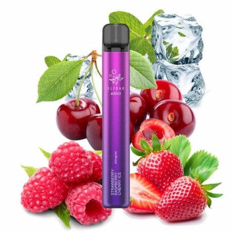 Elf Bar 600 v2 - Strawberry Raspberry Cherry Ice